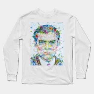 ERNEST HEMINGWAY  - watercolor portrait .7 Long Sleeve T-Shirt